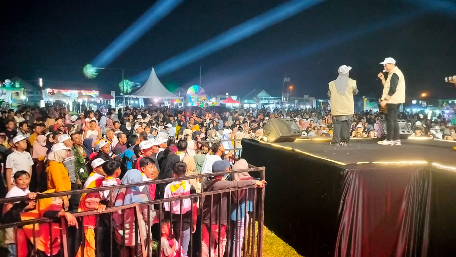 Ribuan Warga Lampung Tengah, Padati Gebyar Musik Lampung Maju Cagub Hanan A.Rozak