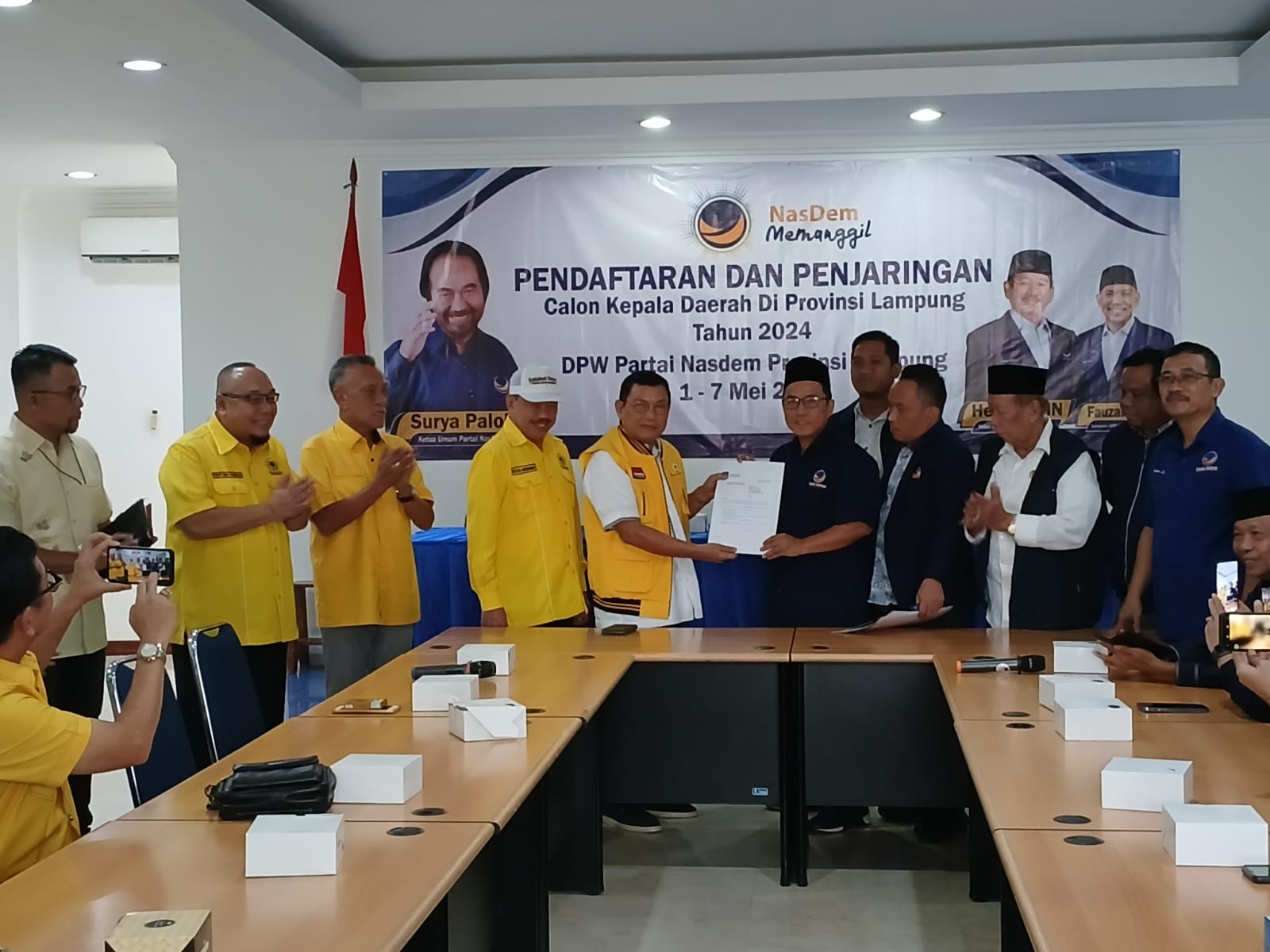 Bacagub Hanan A Rozak Daftar Penjaringan di DPW Partai Nasdem Lampung