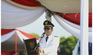 Wakil Bupati Ardito Wijaya Mewakili Bupati Musa Ahmad Dalam Rangka Upacara HUT Kabupaten Lampung Tengah Ke 78