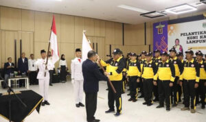 Musa Ahmad Resmi menahkodai KONI Lampung Tengah Di Lantik Langsung ketua Harian KONI Brigjen TNI ( Purn) Amalasyah Tarmizi