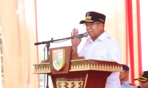 Pj. Gubernur Samsudin Canangkan 7 Tiyuh sebagai Kampung Pancasila dan Resmikan Tugu Pancasila di Tiyuh Panaragan Jaya, Tulang Bawang Barat