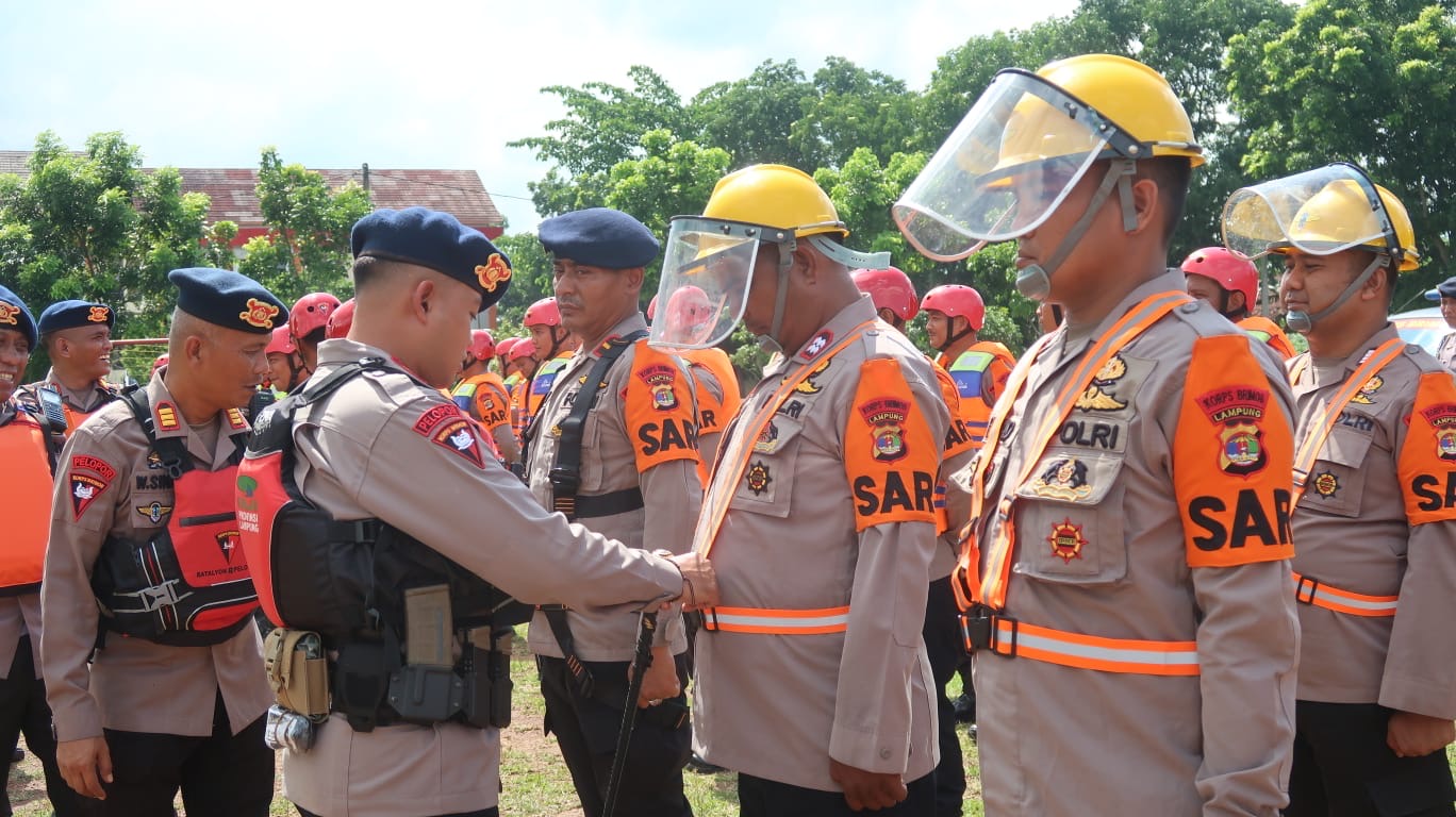Waspada Cuaca Extreme, Brimob Batalyon B Pelopor Siaga Tanggap Bencana Alam