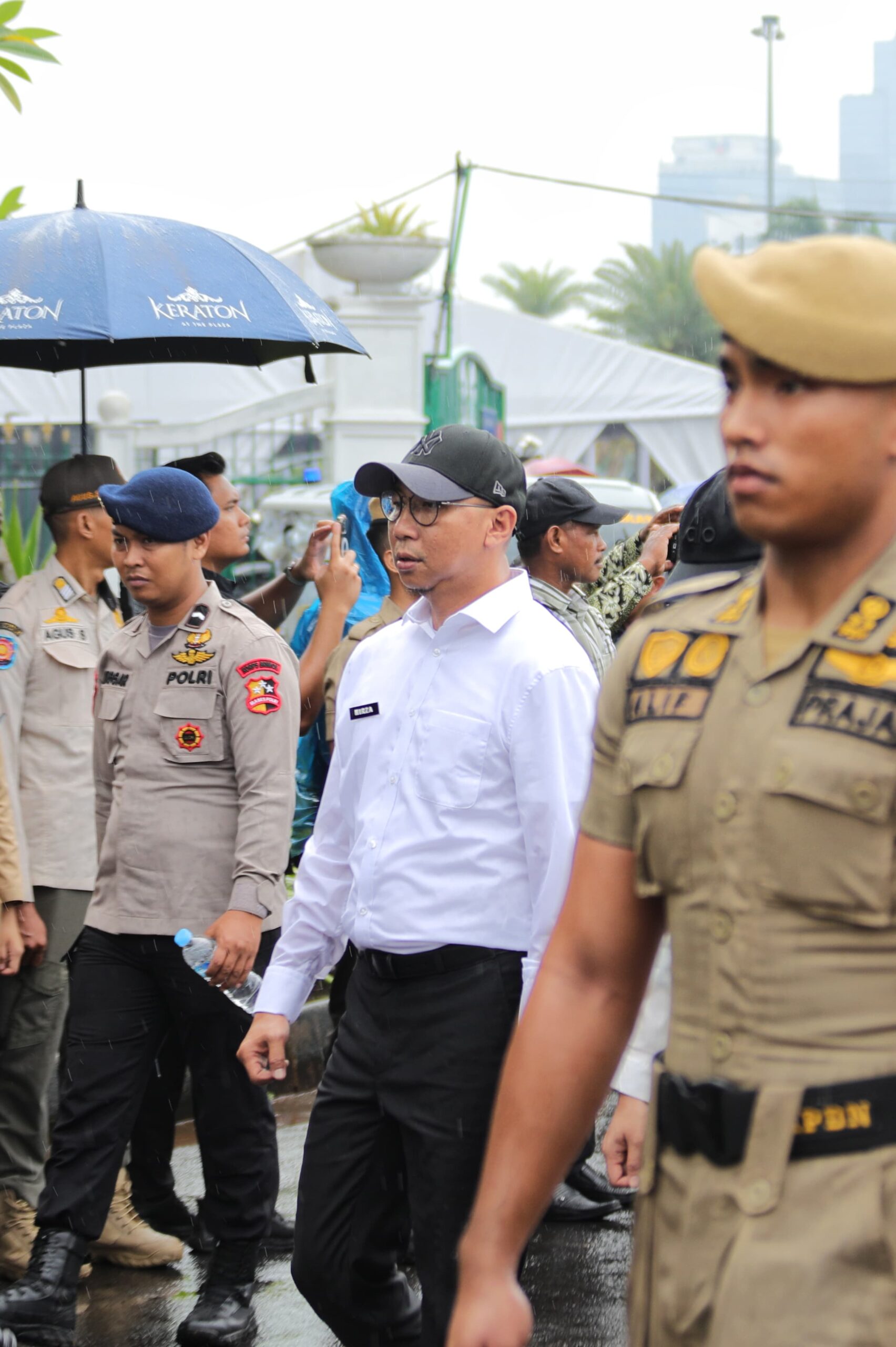 Gubernur Lampung Terpilih Rahmat Mirzani Djausal dan Wakil Gubernur Terpilih Jihan Nurlela Ikuti Gladi Bersih Pelantikan Kepala Daerah di Halaman Monas, Jakarta Pusat