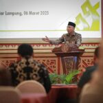 Gubernur Mirza Pimpin Rakor High Level Meeting TPID Bersama Kepala Perwakilan Bank Indonesia Provinsi Lampung Junanto Herdiawan dalam Rangka Menghadapi Bulan Ramadan dan Idul Fitri 1446 Hijriah
