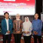 Wagub Jihan Nurlela Beri Kuliah Umum Bagi BEM Universitas Keluarga Besar Mahasiswa Unila pada Pelantikan Pengurus BEM UKBM Unila Periode 2025