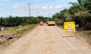 Ruas Jalan Menuju Desa Wiralaga Kecamatan Mesuji di Perbaiki