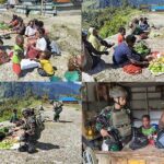 Yonif 400/Banteng Raiders Borong Hasil Tani Warga di Distrik Dal, Kabupaten Nduga