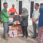 Bantuan Musibah Angin Puting Beliung di Desa Sungai Badak Kecamatan Mesuji Disalurkan