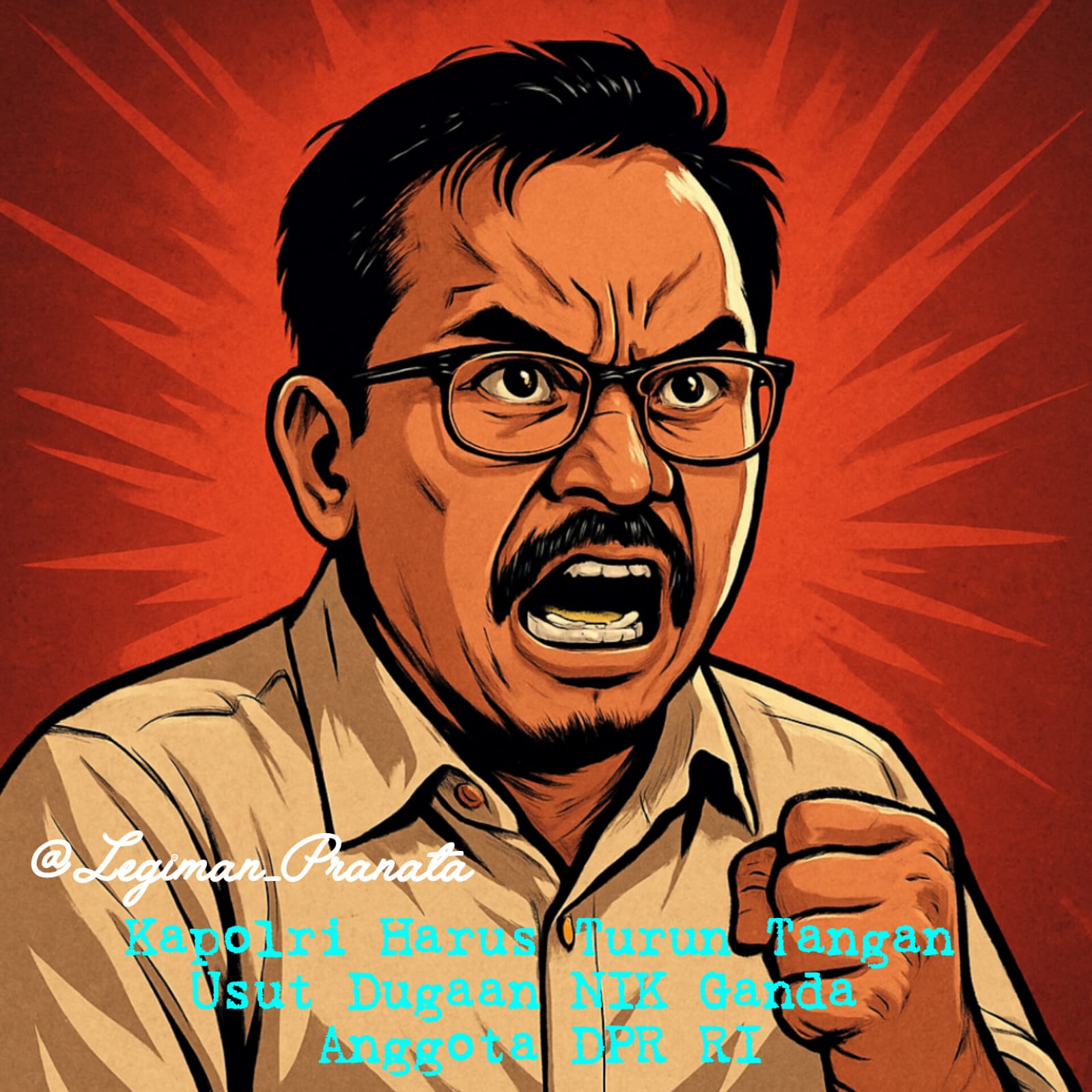 Legiman Pranata Menggugat! Minta Kapolri Turun Tangan Usut Dugaan NIK Ganda Anggota DPR RI