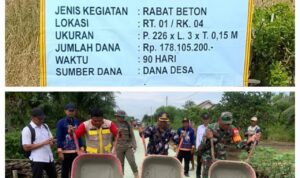 PEMERINTAH DESA SIDANG SIDORAHAYU TELAH MEREALISASIKAN PEMBANGUNAN RABAT BETON TAHAP KE DUA