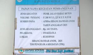 DESA SIDANG BANDAR ANOM ALOKASIKAN JALAN RABAT BETON 2025