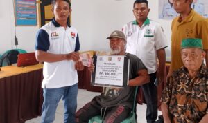 PEMBAGIAN BLT TRIWULAN 3-4 DIDESA TELOGO REJO TERHADAP 24 KPM TEREALISAKSIKAN