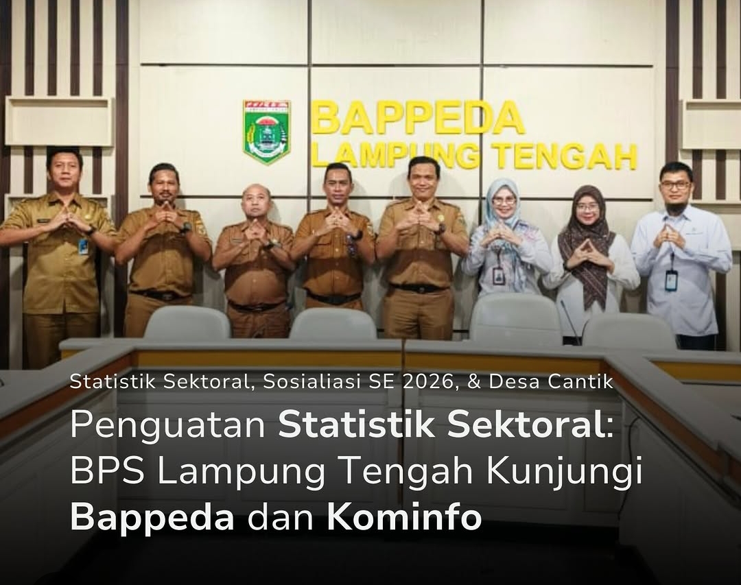 Bappeda Lamteng Terima Kunjungan BPS